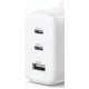 Ugreen fast charger 2x USB Type C / USB 65W PD3.0, QC3.0/4.0+ white (CD275)