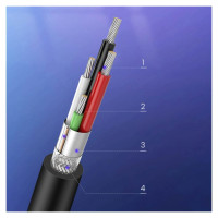 Ugreen printer cable USB-A - USB-B 480Mb/s 5m black (US135)