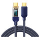 Joyroom A4 USB-C / USB-C 100W 1.2m Cable with Display - Blue