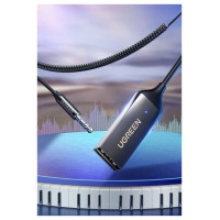 Ugreen Bluetooth 5.3 audio receiver USB cable audio adapter AUX jack black (70601 CM309)