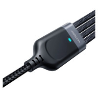 Joyroom Multi-Use Series S-A18 4in1 USB-A - USB-C / Lightning / Lightning / micro USB cable 1.2m - black