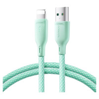 Joyroom Multi-Color Series S-A34 USB-A / Lightning 3A cable 1m - green