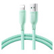 Joyroom Multi-Color Series S-A34 USB-A / Lightning 3A cable 1m - green