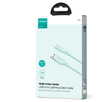 Joyroom Multi-Color Series S-A34 USB-A / Lightning 3A cable 1m - green