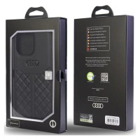 Audi Genuine Leather iPhone 13 Pro Max 6.7" black/black hardcase AU-TPUPPCIP13PM-Q8/D1-BK