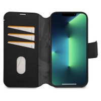 Decoded Detachable Wallet Case Leather with MagSafe with Flip for iPhone 14 Pro - Black