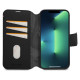 Decoded Detachable Wallet Case Leather with MagSafe with Flip for iPhone 14 Pro - Black