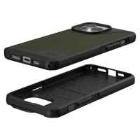 UAG Metropolis LT MagSafe case for iPhone 15 Pro Max - green Kevlar