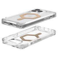 UAG Plyo MagSafe case for iPhone 15 Pro Max - transparent and gold
