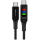 Acefast C7-03 USB-C USB-C 100W 1.2m cable with display - black