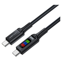 Acefast C7-03 USB-C USB-C 100W 1.2m cable with display - black