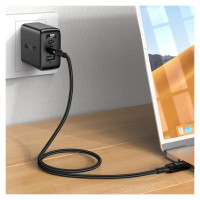 Acefast C7-03 USB-C USB-C 100W 1.2m cable with display - black