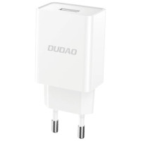 Dudao A4EU USB-A 2.1A wall charger - white + USB-A - micro USB cable