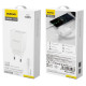 Dudao A4EU USB-A 2.1A wall charger - white + USB-A - micro USB cable
