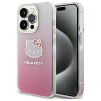 Hello Kitty IML Gradient Electrop Kitty Head case for iPhone 15 Pro - pink