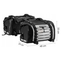 Rockbros AS-010BGR motorcycle bag, waterproof - gray
