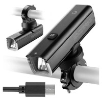 Rockbros 24610002001 front bicycle light 1000 lm + USB-C - USB-A cable - black