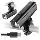 Rockbros 24610002001 front bicycle light 1000 lm + USB-C - USB-A cable - black