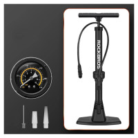 Rockbros 42510001001 floor bicycle pump - black