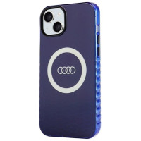 Audi IML Big Logo MagSafe case for iPhone 15 Plus / 14 Plus - blue