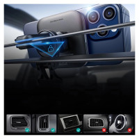 ESR Halolock Magnetic QI2 Car Holder with MagSafe 15W Inductive Charger for Air Vent - Black