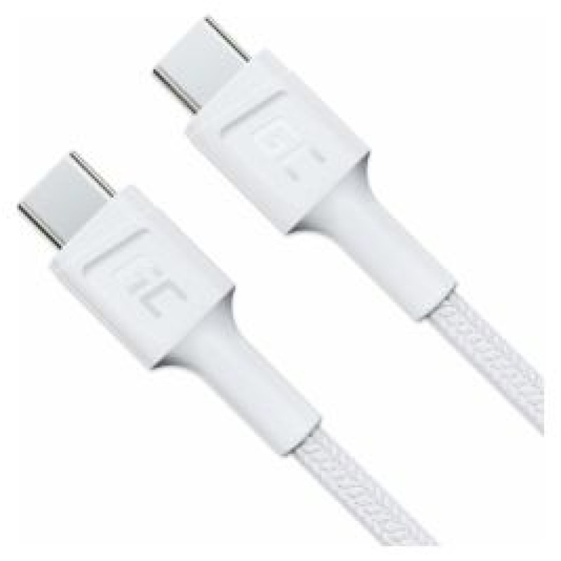 Green Cell Kabelis Green Cell USB Type-C Male - USB Type-C Male PowerStream with Fast Charging 60W 2m White