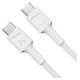 Green Cell Kabelis Green Cell USB Type-C Male - USB Type-C Male PowerStream with Fast Charging 60W 2m White