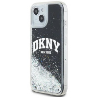 Dkny Liquid Glitter Big Logo iPhone 14/15/13 Case - Black