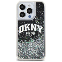 Dkny Etui DKNY Liquid Glitter Big Logo na iPhone 15 Pro - czarne