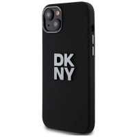 Dkny Liquid Silicone Metal Logo case for iPhone 15 Plus / 14 Plus - black