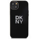 Dkny Liquid Silicone Metal Logo case for iPhone 15 Plus / 14 Plus - black