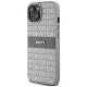 Dkny Leather Mono Stripe & Metal Logo case for iPhone 15 Plus / 14 Plus - beige