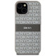 Dkny Leather Mono Stripe & Metal Logo case for iPhone 15 Plus / 14 Plus - beige