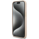 Dkny Leather Mono Stripe & Metal Logo Case for iPhone 15 Plus / 14 Plus - Pink
