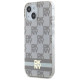 Dkny IML Checkered Mono Pattern & Printed Stripes MagSafe case for iPhone 15 / 14 / 13 - beige