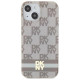 Dkny IML Checkered Mono Pattern & Printed Stripes MagSafe case for iPhone 15 / 14 / 13 - beige