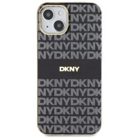 Dkny IML Mono & Stripe MagSafe Case for iPhone 15/14/13 - Black