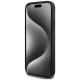 Dkny Leather Pattern Metal Logo MagSafe Case for iPhone 15/14/13 - Black