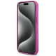 Dkny Leather Pattern Metal Logo MagSafe case for iPhone 15 / 14 / 13 - pink