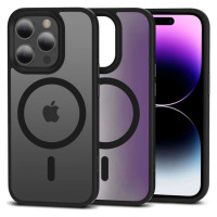 Tech-Protect MagMat MagSafe iPhone 15 Pro Case - Matte Black