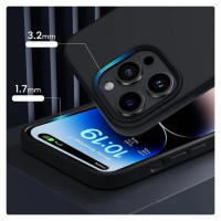 Tech-Protect Silicone MagSafe iPhone 15 Case - Matte Black