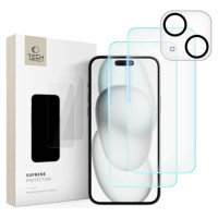 Tech-Protect Supreme Set for iPhone 15 2x tempered glass for display / tempered glass for camera