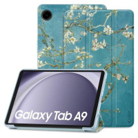 Tech-Protect SmartCase for Samsung Galaxy Tab A9 8.7" X110 / X115 - blue with sakura flowers