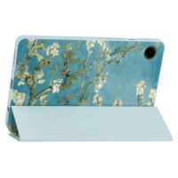 Tech-Protect SmartCase for Samsung Galaxy Tab A9 8.7" X110 / X115 - blue with sakura flowers