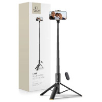 Tech-Protect L08S Bluetooth Selfie Stick with Remote Control, Tripod up to 141cm - Black