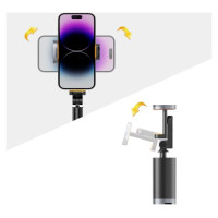 Tech-Protect L08S Bluetooth Selfie Stick with Remote Control, Tripod up to 141cm - Black