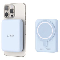 Tech-Protect LifeMag PB11 Powerbank with MagSafe 10000mAh 15W USB-C port - blue + USB-C cable