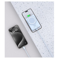 Tech-Protect LifeMag PB11 Powerbank with MagSafe 10000mAh 15W USB-C port - blue + USB-C cable