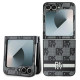 Dkny Checkered Pattern Printed Stripes case for Samsung Galaxy Z Flip 6 - black