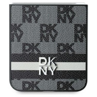 Dkny Checkered Pattern Printed Stripes case for Samsung Galaxy Z Flip 6 - black